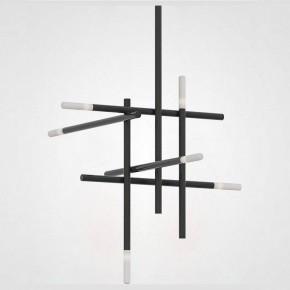 Люстра на штанге Imperiumloft Traverse Black TRAVERSE01 в Дегтярске - degtyarsk.mebel24.online | фото