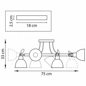 Люстра на штанге Lightstar Acrobata 761060 в Дегтярске - degtyarsk.mebel24.online | фото 2
