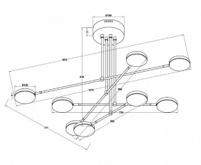 Люстра на штанге Maytoni Fad MOD070PL-L48W3K в Дегтярске - degtyarsk.mebel24.online | фото 3