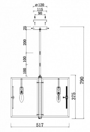 Люстра на штанге Maytoni Marmo MOD099PL-06G в Дегтярске - degtyarsk.mebel24.online | фото 4