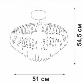 Люстра на штанге Vitaluce V5352 V5352-1/5PL в Дегтярске - degtyarsk.mebel24.online | фото
