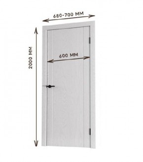 Межкомнатная дверь Bolivar Каньон браун (комплект) 600 в Дегтярске - degtyarsk.mebel24.online | фото