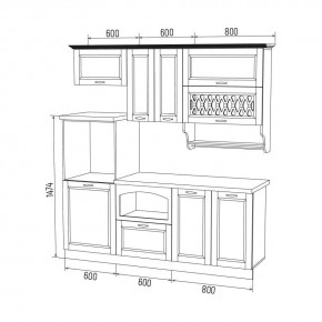 МИЛАНО Кухонный гарнитур 2,0 м Компоновка №3 в Дегтярске - degtyarsk.mebel24.online | фото 6