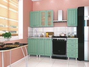 Модульная кухня Луксор клен бирюза в Дегтярске - degtyarsk.mebel24.online | фото 1