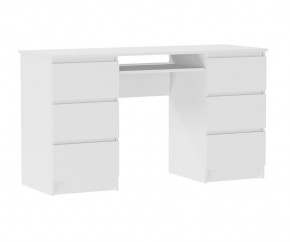 МОРИ МС-2 Стол 6 ящиков (белый) в Дегтярске - degtyarsk.mebel24.online | фото 2