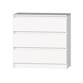 МС "Хилтон" Комод №2 800 (3 ящ.) белый текстурный в Дегтярске - degtyarsk.mebel24.online | фото 2