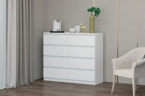 МС "Хилтон" Комод №3 1200 (8 ящ.) белый текстурный в Дегтярске - degtyarsk.mebel24.online | фото