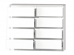 МС "Хилтон" Комод №3 1200 (8 ящ.) белый текстурный в Дегтярске - degtyarsk.mebel24.online | фото 3