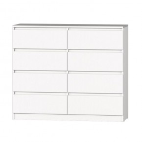 МС "Хилтон" Комод №3 1200 (8 ящ.) Белый текстурный в Дегтярске - degtyarsk.mebel24.online | фото