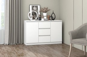 МС "Хилтон" Комод №4 1200 (белый текстурный) в Дегтярске - degtyarsk.mebel24.online | фото