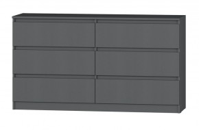 МС "Хилтон" Комод №5 1400 (6 ящ.) графит в Дегтярске - degtyarsk.mebel24.online | фото 2