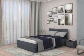 МС "Хилтон" Кровать 1,4 (графит) в Дегтярске - degtyarsk.mebel24.online | фото