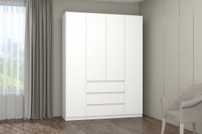 МС "Хилтон" Шкаф №1 1600 (Белый текстурный) в Дегтярске - degtyarsk.mebel24.online | фото
