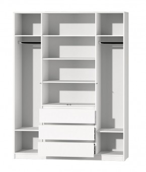 МС "Хилтон" Шкаф №1 1600 (Белый текстурный) в Дегтярске - degtyarsk.mebel24.online | фото 3