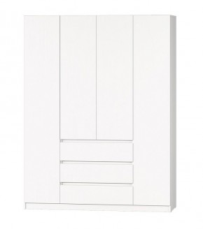 МС "Хилтон" Шкаф №1 1600 (Белый текстурный) в Дегтярске - degtyarsk.mebel24.online | фото