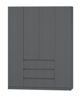 МС "Хилтон" Шкаф №1 1600 (Графит) в Дегтярске - degtyarsk.mebel24.online | фото 2