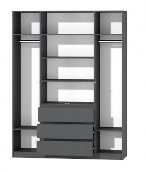 МС "Хилтон" Шкаф №1 1600 (Графит) в Дегтярске - degtyarsk.mebel24.online | фото 3