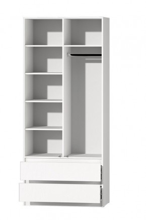 МС "Хилтон" Шкаф №3 900 (Белый текстурный) в Дегтярске - degtyarsk.mebel24.online | фото 3