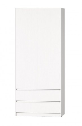 МС "Хилтон" Шкаф №3 900 (Белый текстурный) в Дегтярске - degtyarsk.mebel24.online | фото