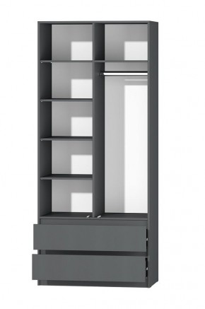 МС "Хилтон" Шкаф №3 900 (Графит) в Дегтярске - degtyarsk.mebel24.online | фото 3