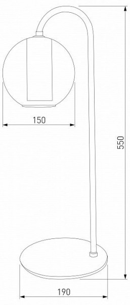 Настольная лампа декоративная Eurosvet Cobble 80508/1 дымчатый в Дегтярске - degtyarsk.mebel24.online | фото 2