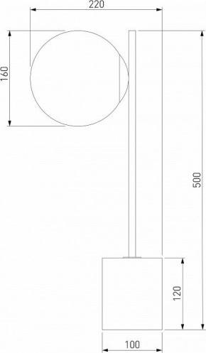 Настольная лампа декоративная Eurosvet Marbella 01157/1 черный в Дегтярске - degtyarsk.mebel24.online | фото 3