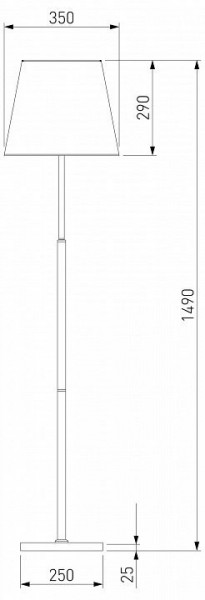 Настольная лампа декоративная Eurosvet Ozark 01156/1 латунь в Дегтярске - degtyarsk.mebel24.online | фото 2