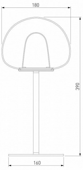 Настольная лампа декоративная Eurosvet Twice 90326/1 черный в Дегтярске - degtyarsk.mebel24.online | фото 2