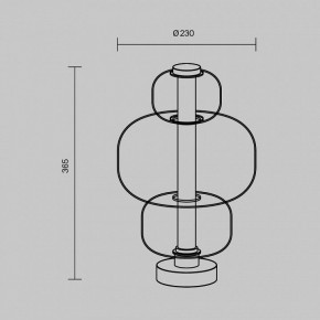 Настольная лампа декоративная Maytoni Atmos MOD364TL-L15W3K в Дегтярске - degtyarsk.mebel24.online | фото 5