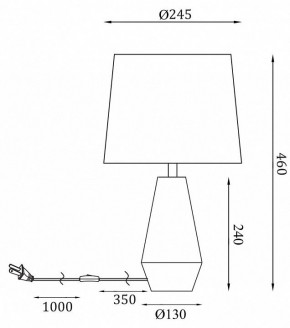 Настольная лампа декоративная Maytoni Calvin Table Z181-TL-01-W в Дегтярске - degtyarsk.mebel24.online | фото 2