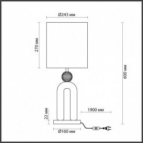 Настольная лампа декоративная Odeon Light Bagel 5410/1T в Дегтярске - degtyarsk.mebel24.online | фото 4
