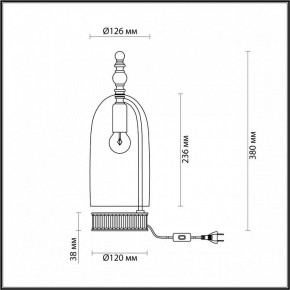 Настольная лампа декоративная Odeon Light Bell 4892/1T в Дегтярске - degtyarsk.mebel24.online | фото 6