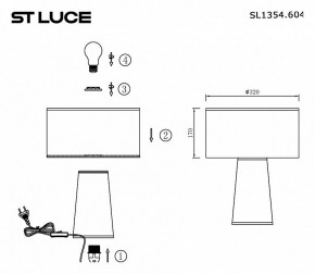 Настольная лампа декоративная ST-Luce Jackie SL1354.604.01 в Дегтярске - degtyarsk.mebel24.online | фото 5