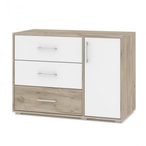 ОЛИВИЯ О63 Комод (дуб серый/белый) в Дегтярске - degtyarsk.mebel24.online | фото