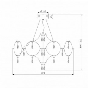 Подвесная люстра Bogate-s Tense 443/1 в Дегтярске - degtyarsk.mebel24.online | фото 7