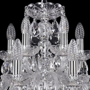 Подвесная люстра Bohemia Ivele Crystal 1402 1402/12+6/240/Ni в Дегтярске - degtyarsk.mebel24.online | фото 4