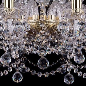 Подвесная люстра Bohemia Ivele Crystal 1411 1411/10+5/240/G/Balls в Дегтярске - degtyarsk.mebel24.online | фото 3