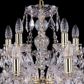 Подвесная люстра Bohemia Ivele Crystal 1411 1411/10+5/240/G/Leafs в Дегтярске - degtyarsk.mebel24.online | фото 4
