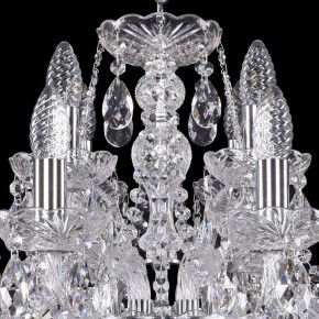 Подвесная люстра Bohemia Ivele Crystal 1411 1411/8+4/195/Ni в Дегтярске - degtyarsk.mebel24.online | фото 4