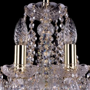 Подвесная люстра Bohemia Ivele Crystal 1413 1413/10/165/G/Leafs в Дегтярске - degtyarsk.mebel24.online | фото 4