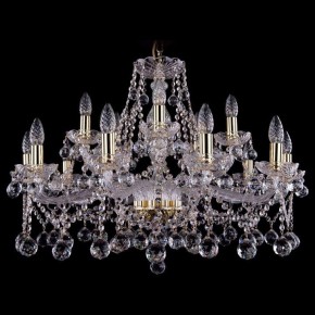 Подвесная люстра Bohemia Ivele Crystal 1413 1413/10+5/300/G/Balls в Дегтярске - degtyarsk.mebel24.online | фото