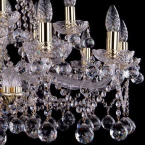 Подвесная люстра Bohemia Ivele Crystal 1413 1413/10+5/300/G/Balls в Дегтярске - degtyarsk.mebel24.online | фото 3