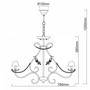 Подвесная люстра Chiaro Валенсия 6 299011608 в Дегтярске - degtyarsk.mebel24.online | фото 12
