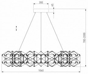Подвесная люстра Eurosvet Uma 90369/15 медь в Дегтярске - degtyarsk.mebel24.online | фото 4
