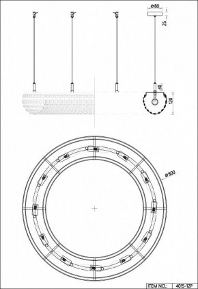 Подвесная люстра Favourite Monilibus 4015-12P в Дегтярске - degtyarsk.mebel24.online | фото 5