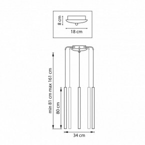 Подвесная люстра Lightstar Tubo L5T747443 в Дегтярске - degtyarsk.mebel24.online | фото 3
