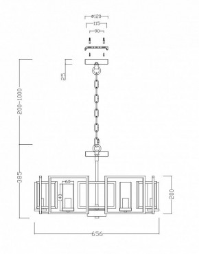 Подвесная люстра Maytoni Bowi H009PL-06G в Дегтярске - degtyarsk.mebel24.online | фото 4