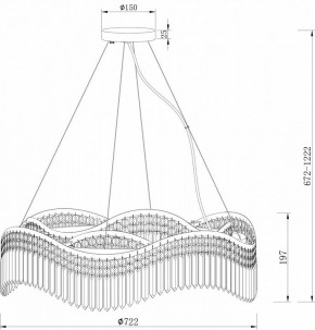 Подвесная люстра Maytoni Gracia DIA201PL-10G в Дегтярске - degtyarsk.mebel24.online | фото 4