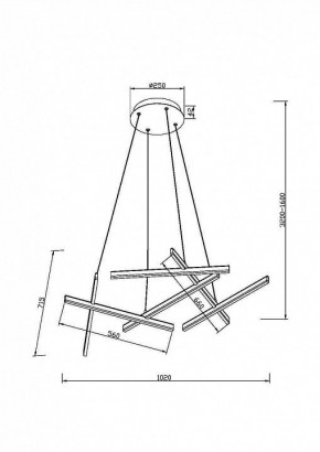 Подвесная люстра Maytoni Line MOD016PL-L80WK в Дегтярске - degtyarsk.mebel24.online | фото 4
