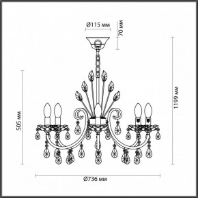 Подвесная люстра Odeon Light Versia 4977/8 в Дегтярске - degtyarsk.mebel24.online | фото 6